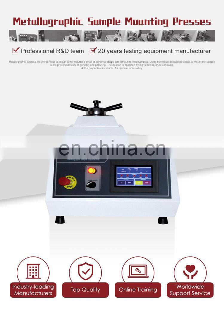 Double-Head Type Metallographic Sample Mounting Press Machine