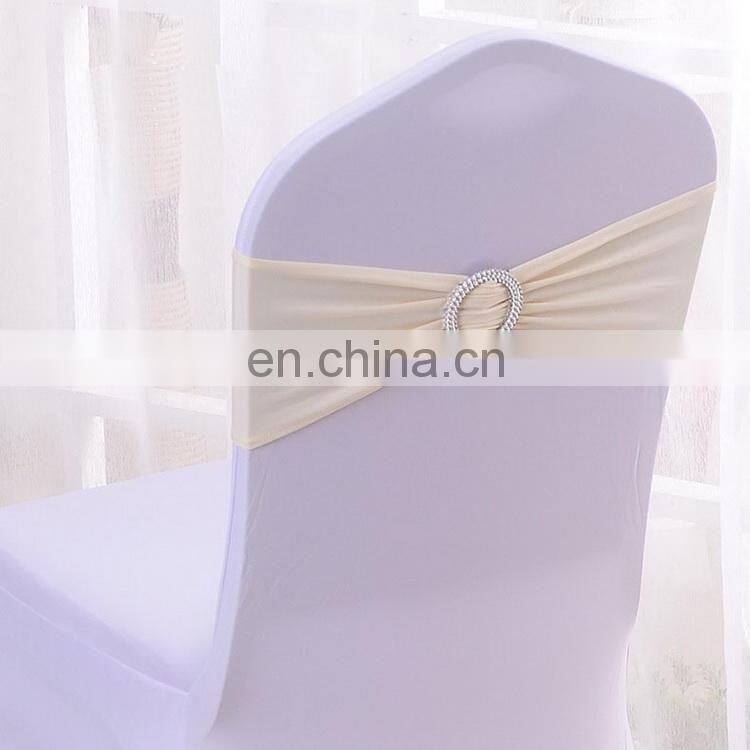 Ready Stock 24 Colors Spandex Wedding Chair Sashes With Buckle Slider