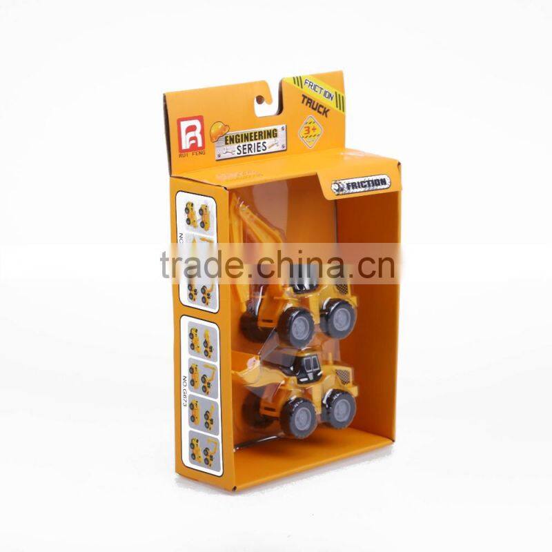 Friction 2 In 1 Construction Trucks Playset