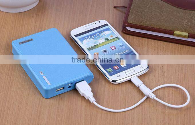 12000mAh mobile battery bank with cable for smart phone