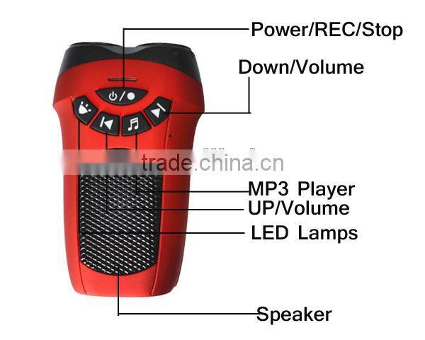 2014 Newest action camera AT 21 FULL HD 1080P With MP3 Player and flash light OEM Support Helmet Camera