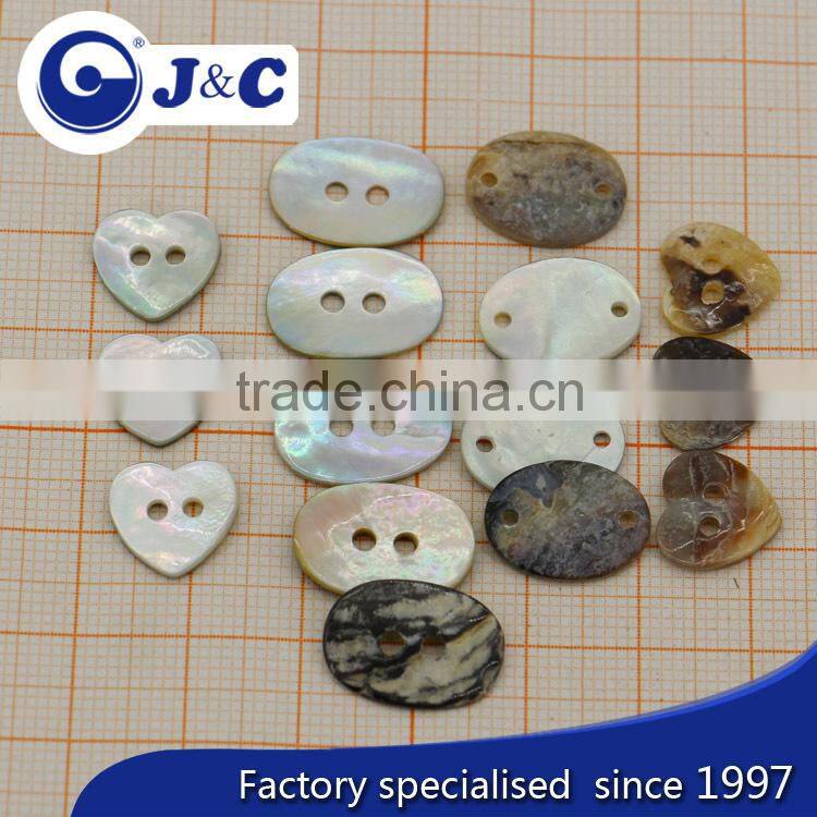 2015 Manufacture heart shape Agoya shell buttons