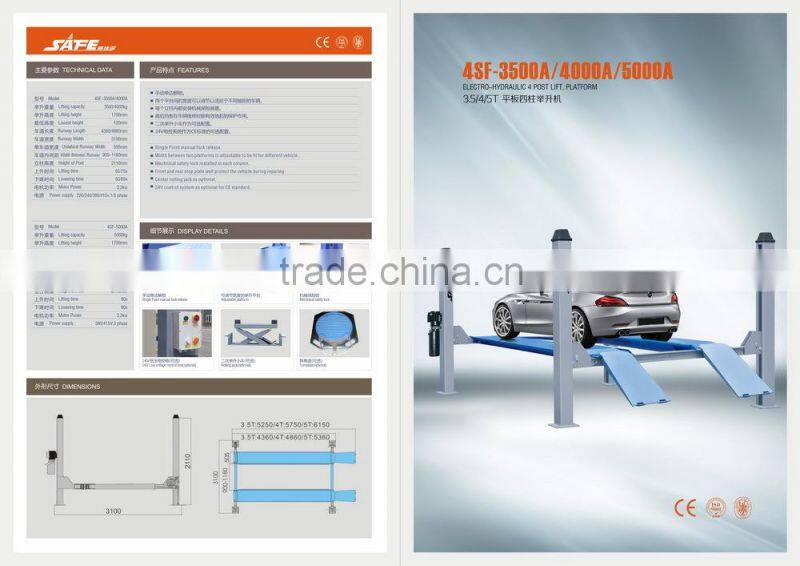 SF-H3500 Two Level Alignment Scissor Lift, Car Lift Equipment, Lift Car