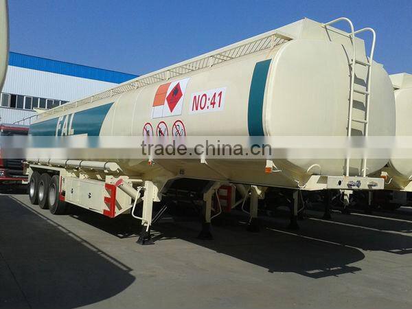 Cheap 30-50m3 fuel tanker trailer, 3 axle trailers for sale