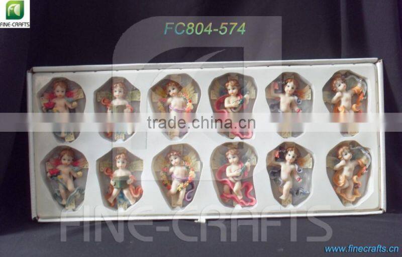 Resin angel ornament refrigerator magnets