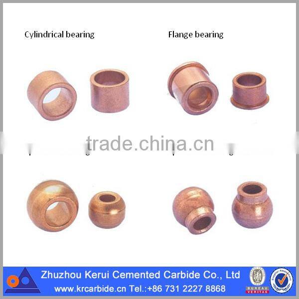 Oil impregnated sleeve bushing bearing with long service life