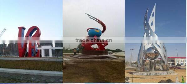 Large Modern Stainless steel Arts Abstract sculpture for garden decoration