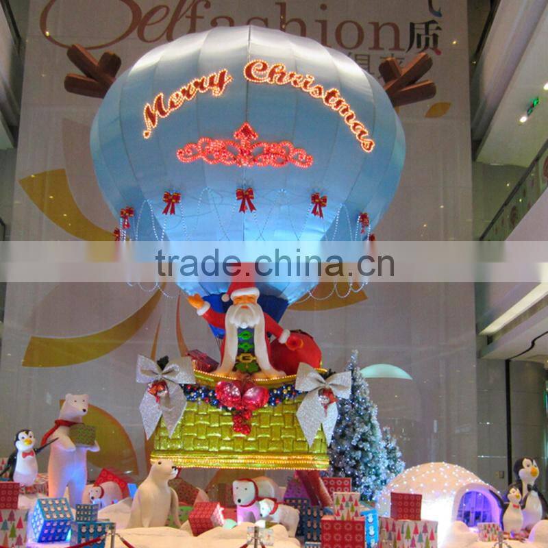 Hot Air Balloon for Christmas Decoration with Christmas Decorations