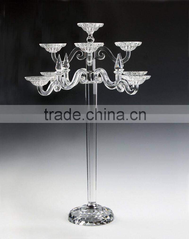 cone shaped glass candle holder for decoration
