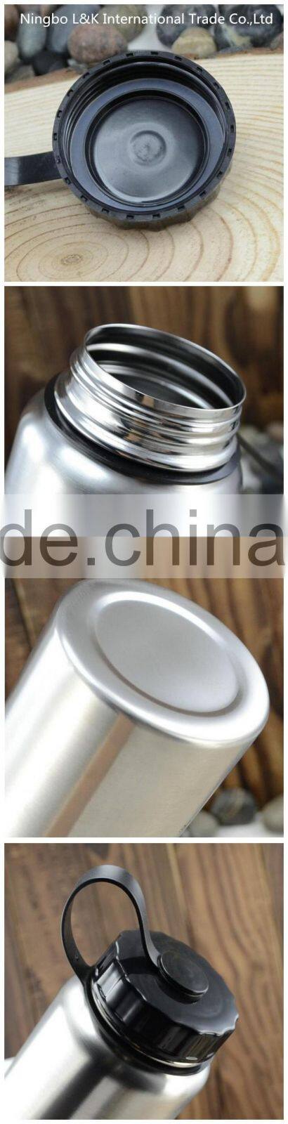 High quality wide mouth double wall stainless steel water bottle