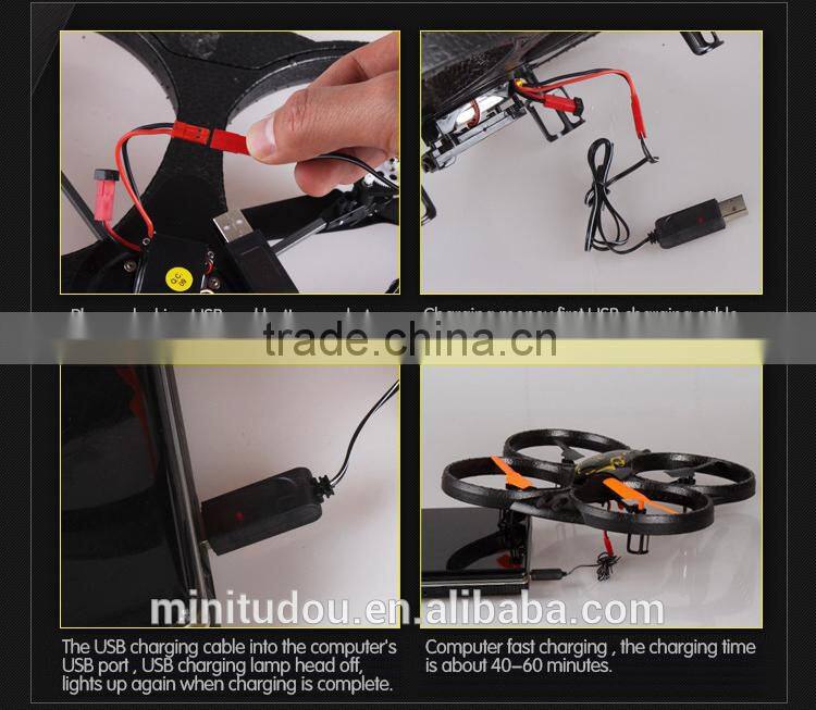 2014 X39V 2.4G 4 Axis RC Flying Toy UFO Quadcopter With Camera