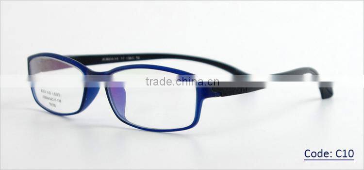 Latest TR90 full rim bright color stylish glasses frames for girls for men with changeable temple