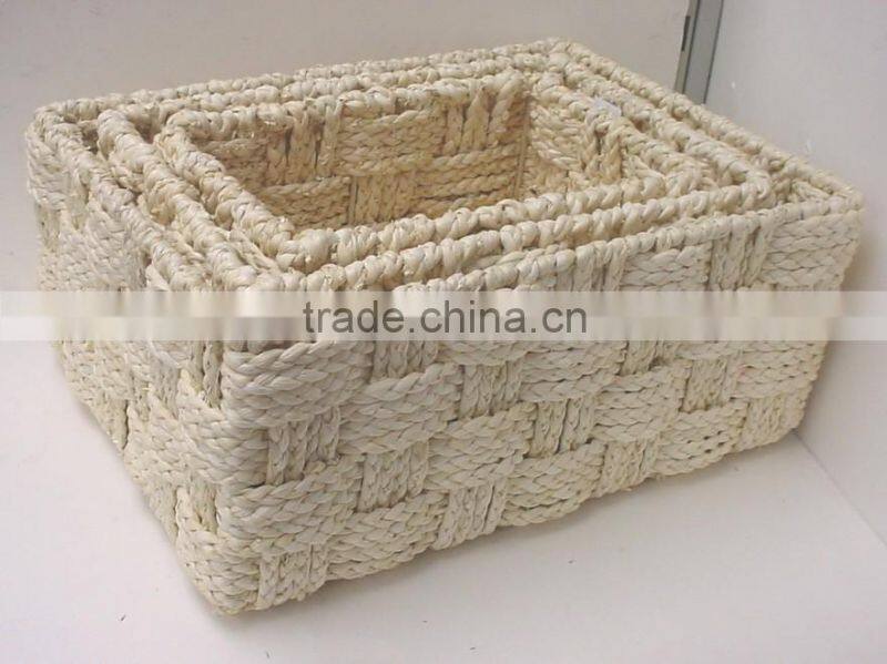 Set of 3 maize baskets (in dark brown)for bread /fruit/kithchen using /room using