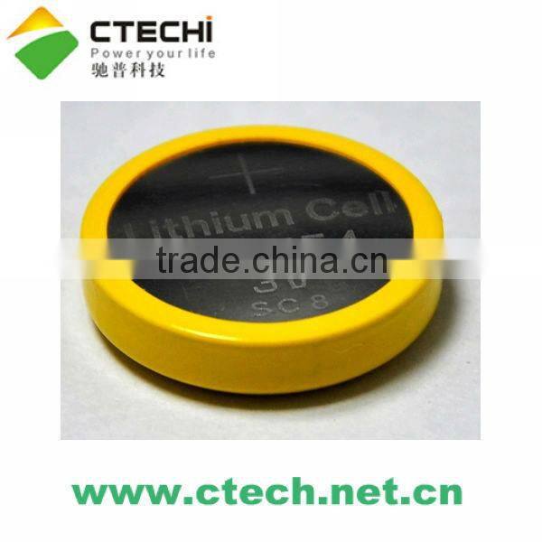 Lithium button cell CR2354 with pins