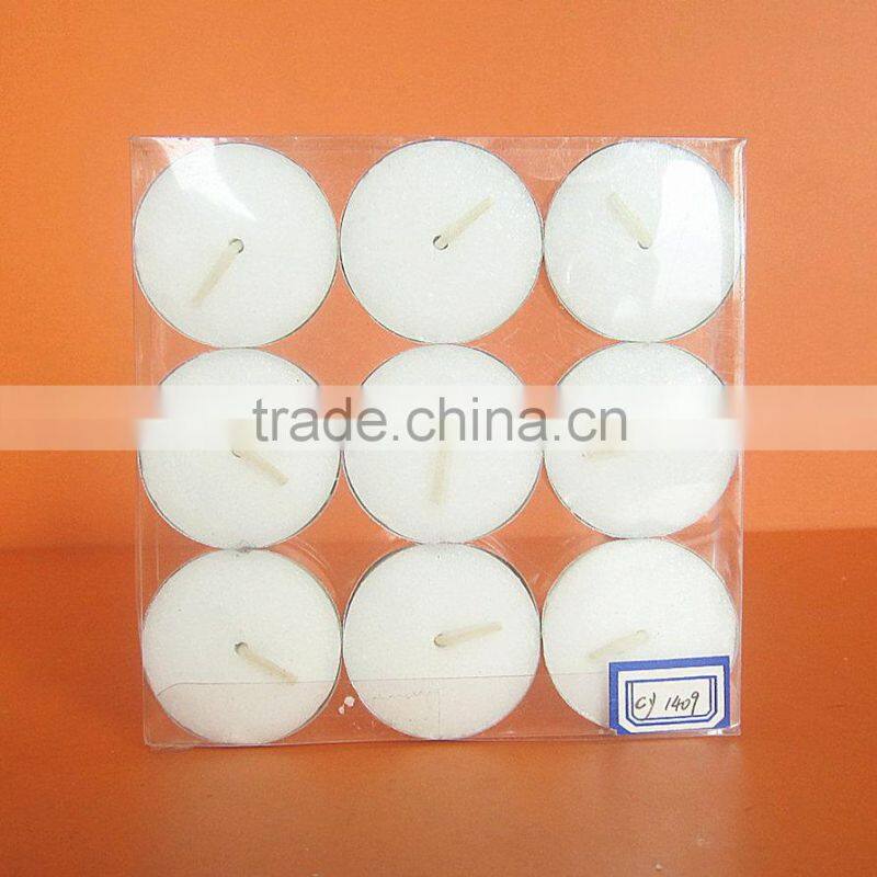 White Tea light Candle in PVC Box, 18pcs/box, Candle Factory, Walmart Vendor, Candle Factory, 10 Years Production Experience