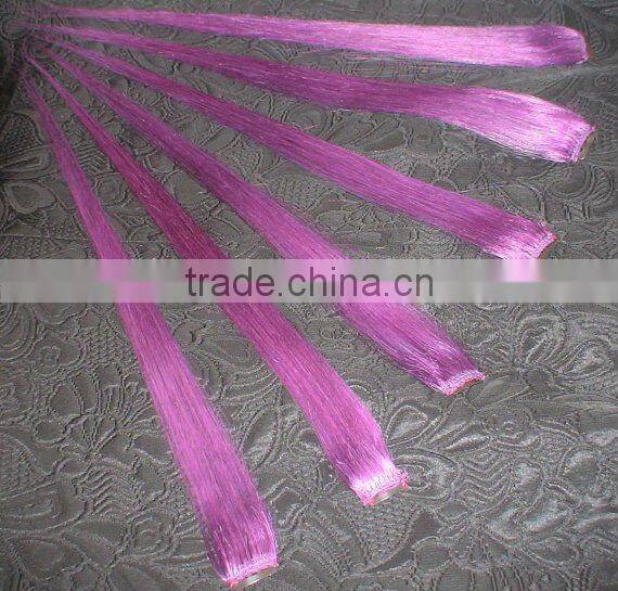 High Quality Purple 100% Human Hair Clip-In Hair Extension