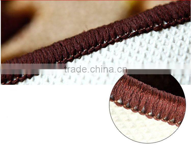 Latest productions nice quality flowers printed anti-slip bedroom carpet