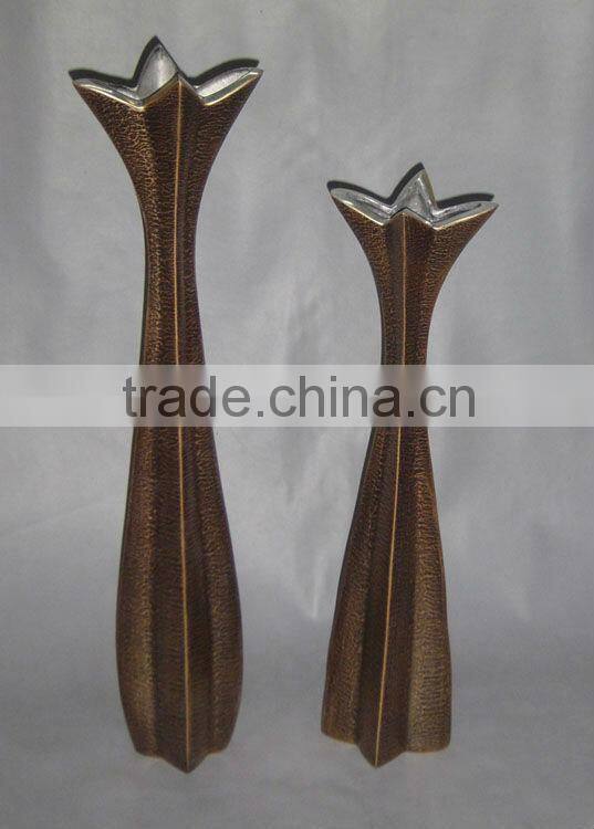 Aluminium Coloured Flower Vase