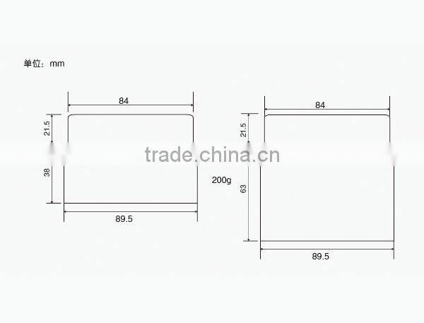 2015 High-end Acrylic Plastic Essential Cream Jar with Screw Cap 5g 15g 30g 50g 100g 200g