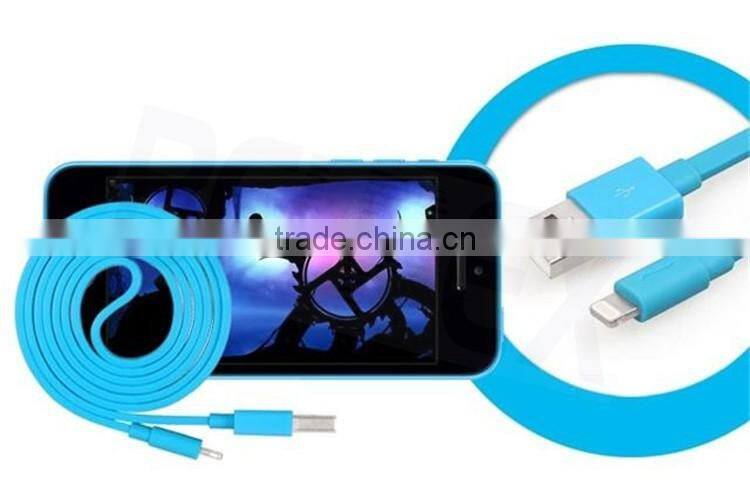 Flat Round MFI Certificated Wholesale USB Charger Cable for IOS