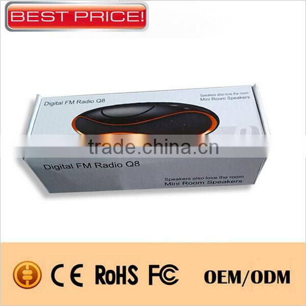 FM Radio SD Card Reader Column Bluetooth Speaker With USB Port Made In China