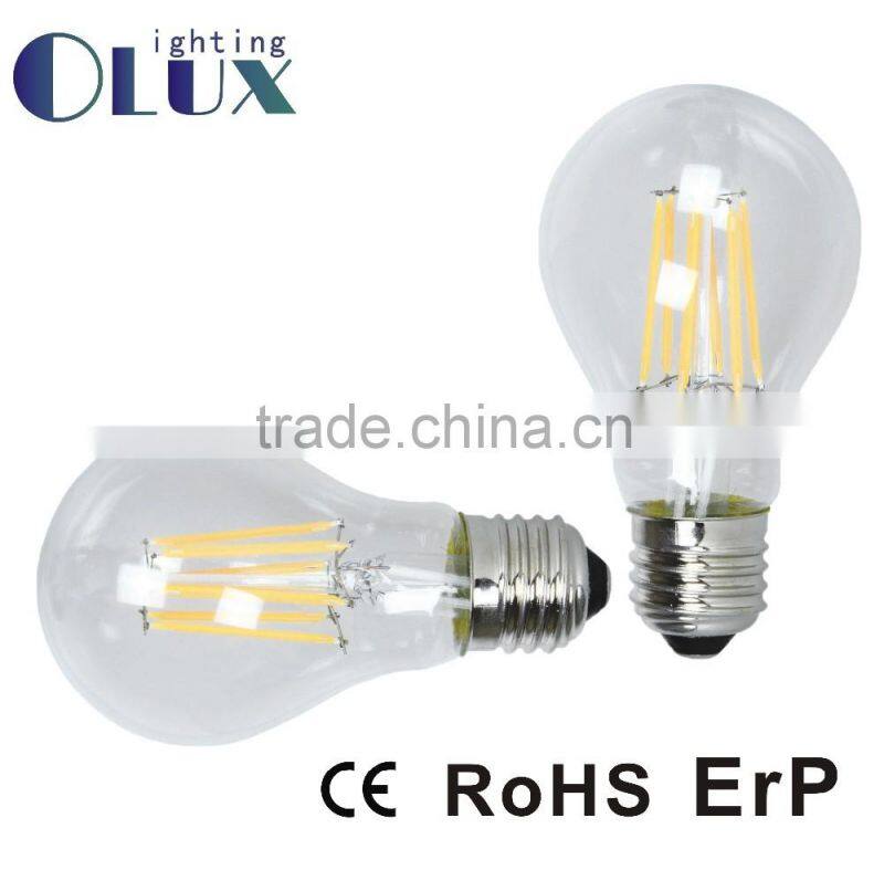 Factory supplier CC Driver ST64 led lamp 4W 5W available E27/B22 base No flicker 360degree CE RoHS ST64 led filament lights