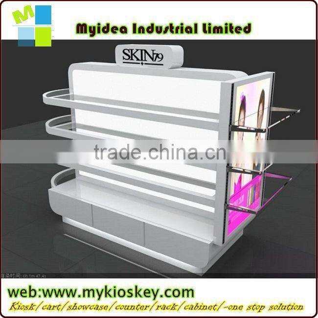 Retail Store Furniture Display for Cosmetic with LED light