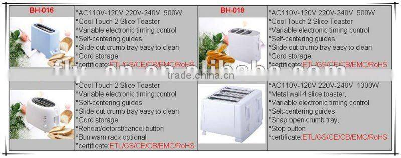 Toaster BH-001D GS/CE/RoHS