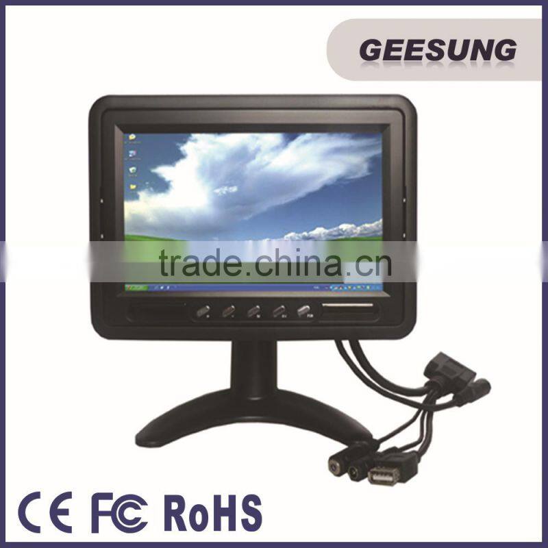 Headrest Option Car Monitor Touch USB+VGA+AV Port