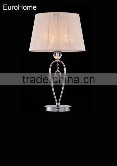 2014 new design table light fabric shade table lamp