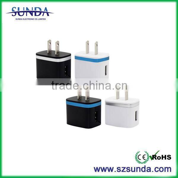 2015 new product 12v 2a usb wall charger 2 port for mobile devices
