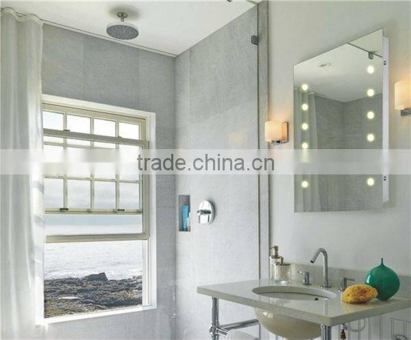 Unframed energy saving fog free led mirror for hotel