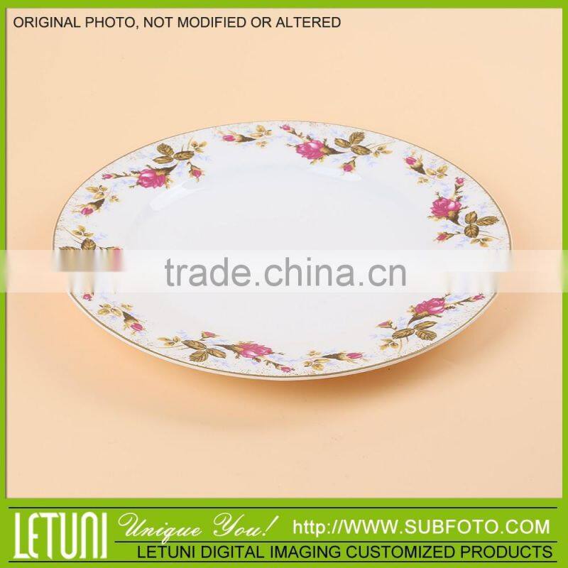 wholesale ceramic white dinner plate