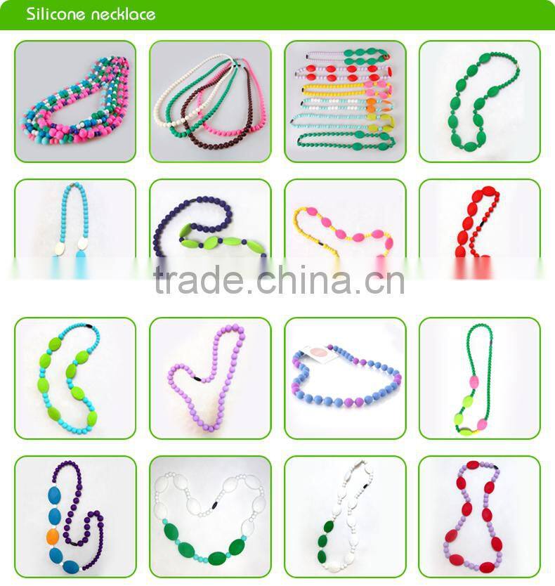 Food Grade Silicone Nursing Teething Necklace Wholesale For Mum And Baby