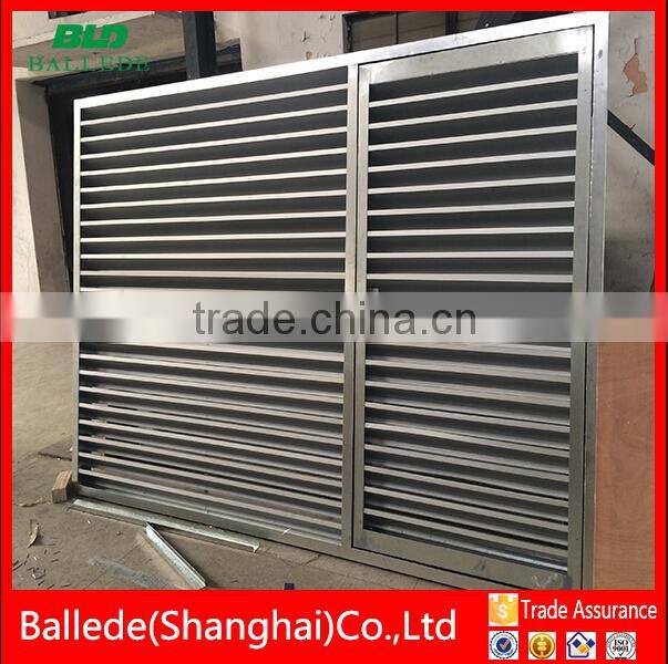custom aluminum fixed louver door