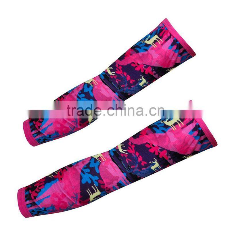 NEW! Compression Sports Arm Sleeve Digital Camo Baseball Football Wicking Neon