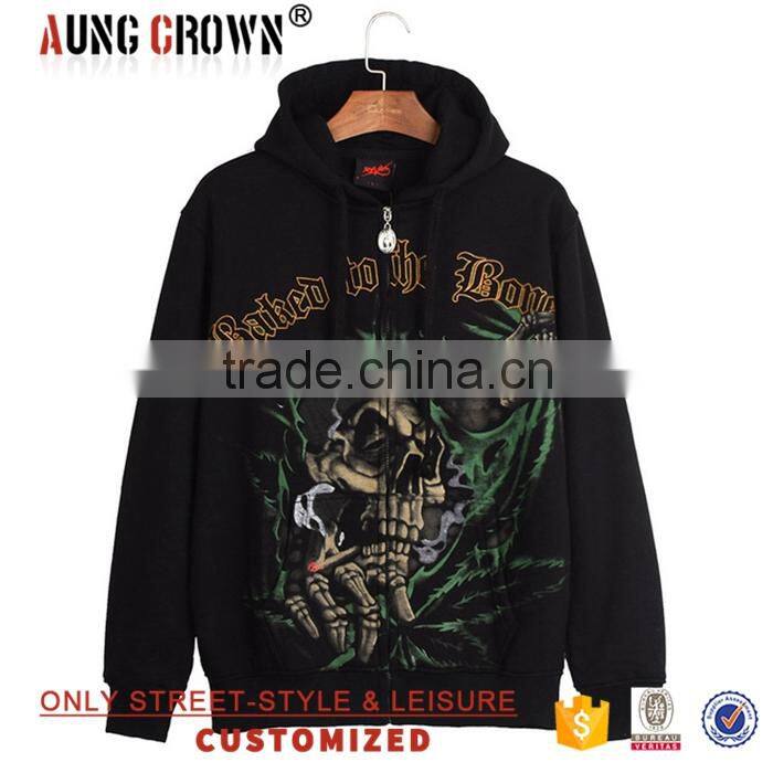 2016 New Style Small Quantities Custom Zip Up Hoodies