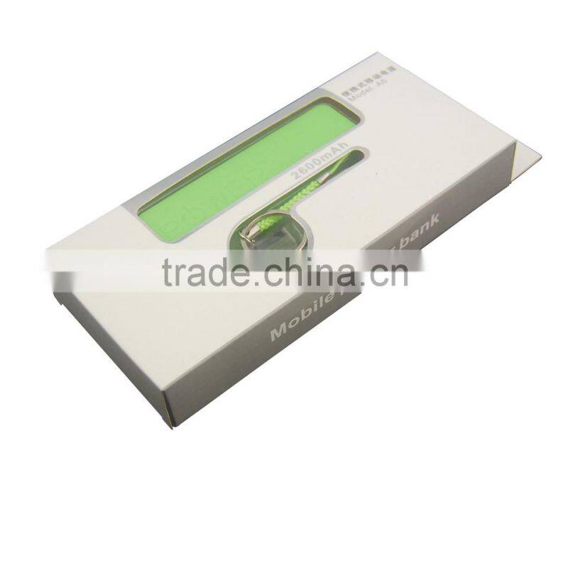 Portable External USB 2600 mAh Battery Charger Power Bank for Galaxy S3 S4 more