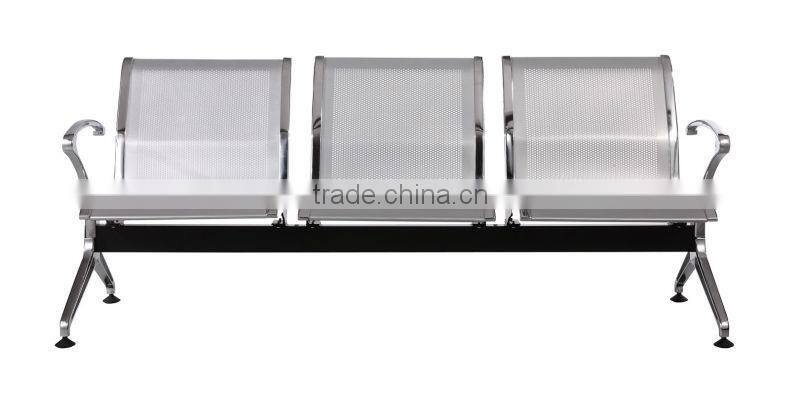 3-seater stainless steel chairs waiting chair SJ622