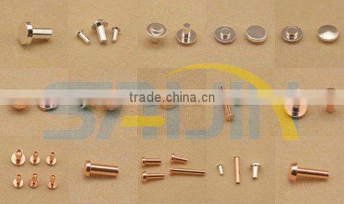Electrical Copper Contact Rivets Points For PCB