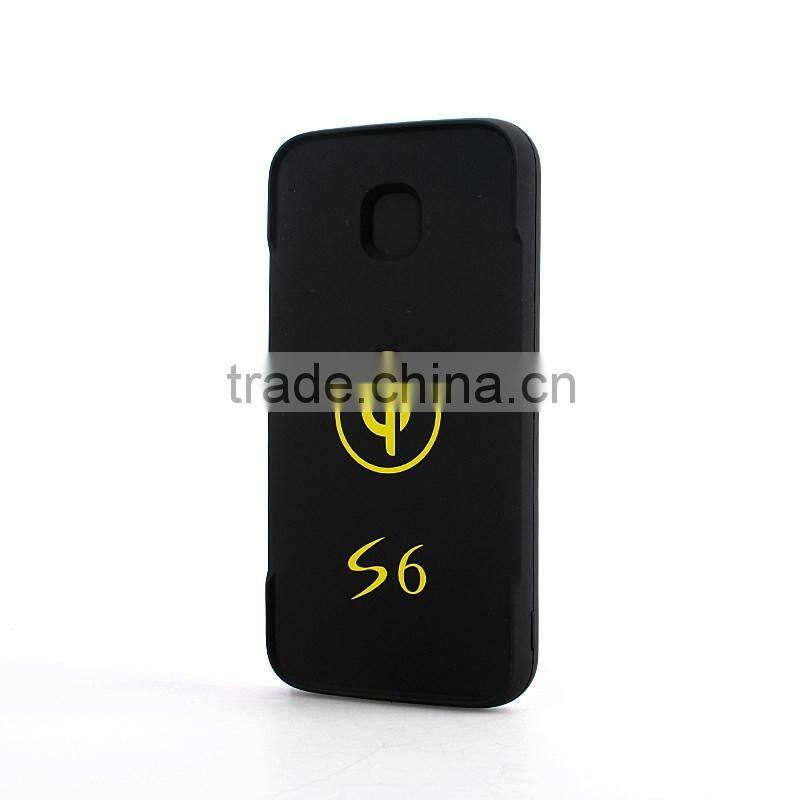 2016 trending products customized logo portable 6000mah power bank wireless charger for Iphone