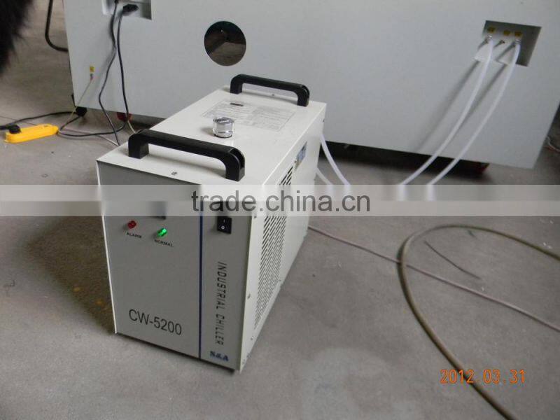 cw3000 water chiller working for laser engraving machine