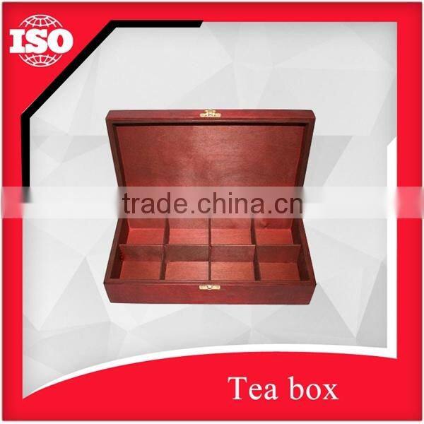 Custom and large capacity wooden tea box for sale