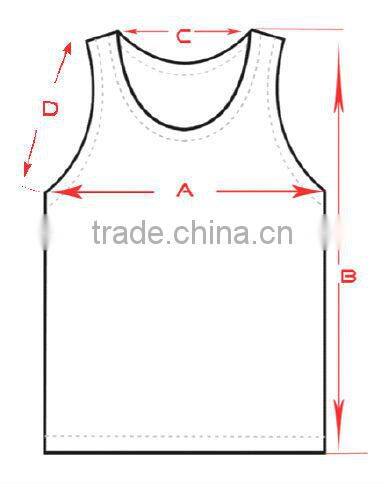 2014 Wholesale Custom Oem Men's Fashion Gym Singlets