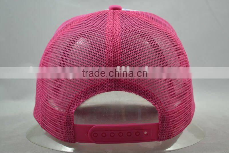 Mesh cap with patch printing