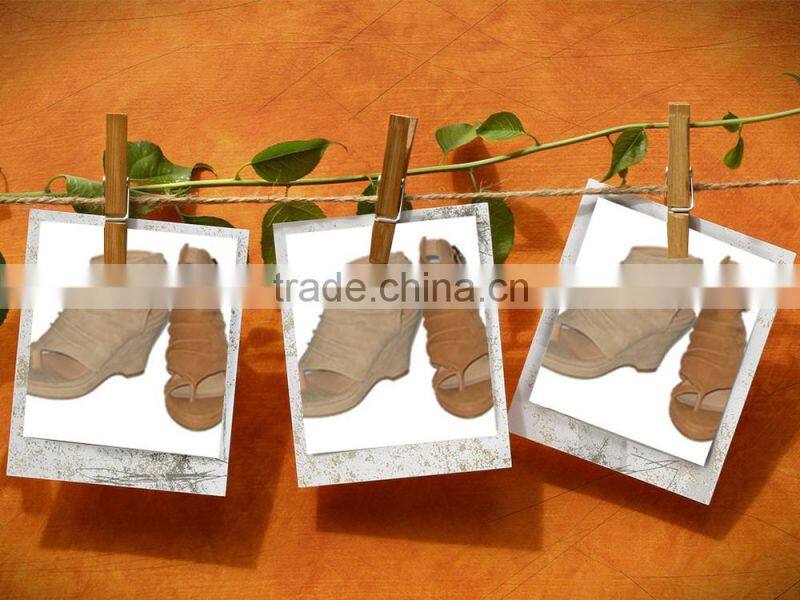 Hot sale 2014 new women's Summer high-helled sandals, deerskin flocking shoes