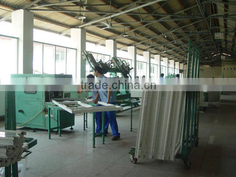 Wood color double-sash PVC/UPVC tilt and turn windows, PVC/UPVC inward opening glass windows and doors