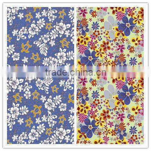 polyester mini matt flower printed fabric for table cloth