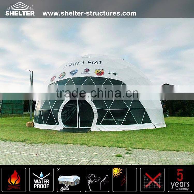 Best design for outdoor sport event geodesic dome tent