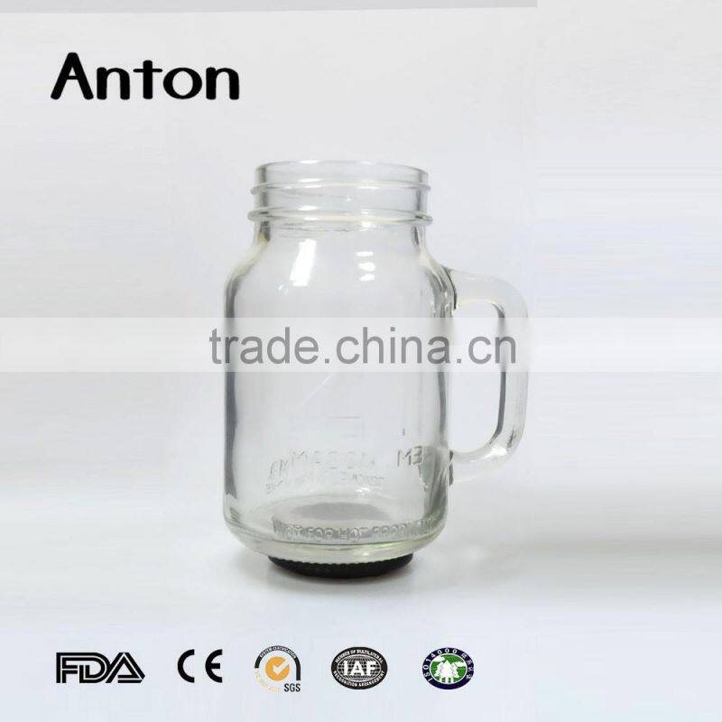 New design 500ml 19 oz glass mason jar